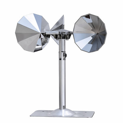 Close-up of the Ecobarbet™ pigeon deterrent reflector isolated on a white background. Features reflective bird deterrent cups made of chrome-plated ABS.