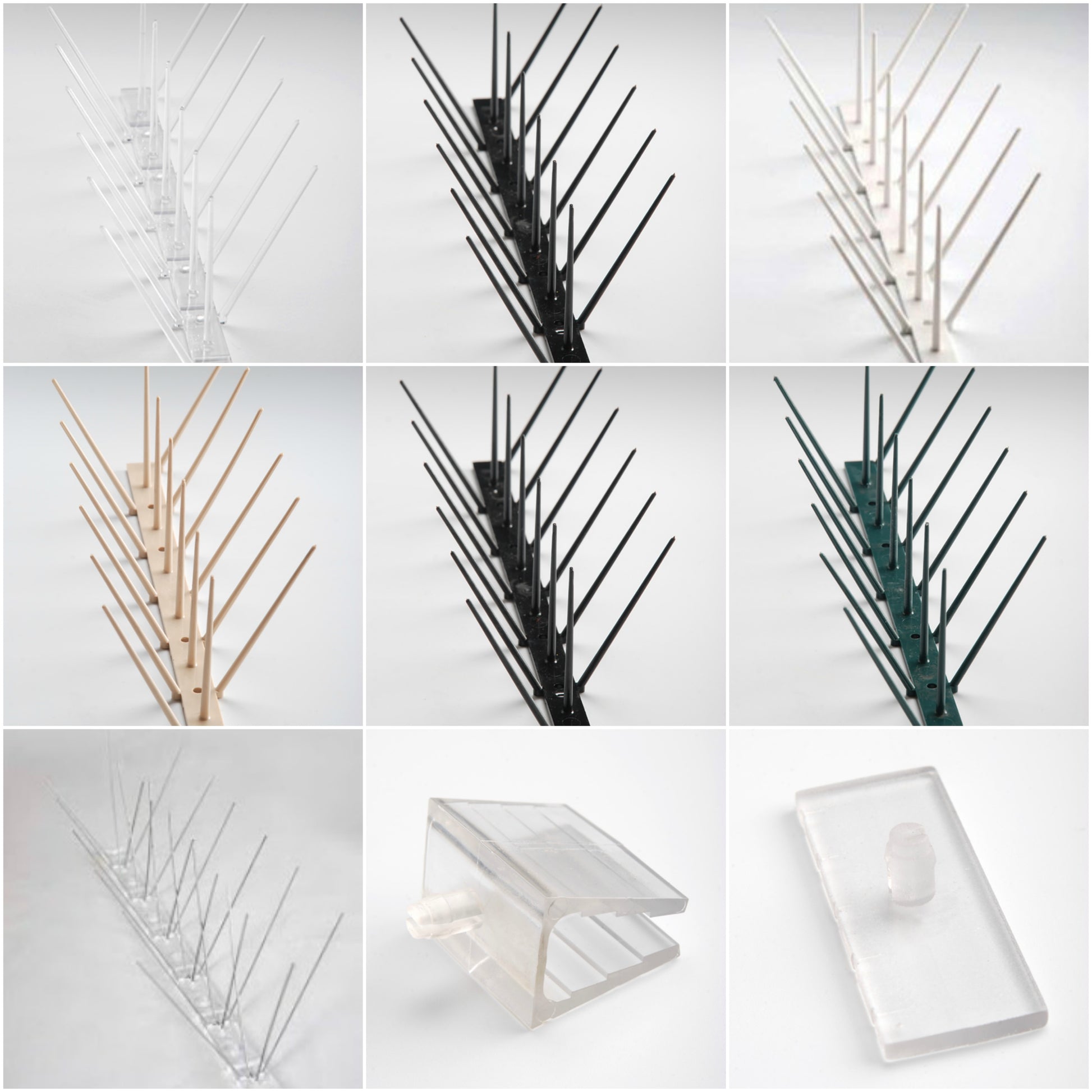 Black bird spike with other bird spike products
